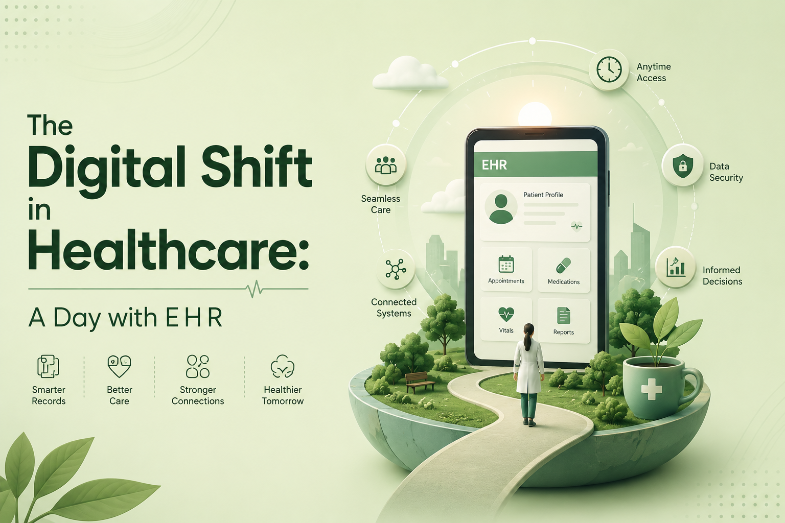 The Digital Shift in Healthcare: A Day with E H R.